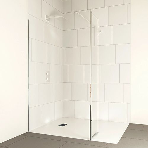 VERVE Wetroom Panel (1000mm) - Silver