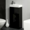 Basle Floor Standing Vanity Unit | 400mm | Gloss Black